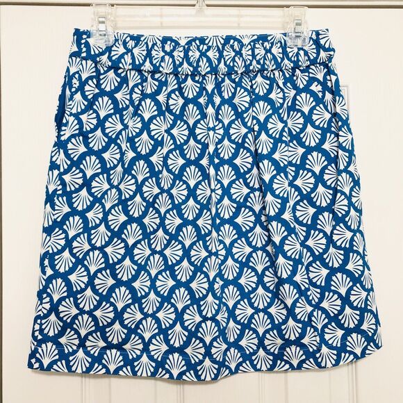 Boden Moroccan Blue Pull-On Skirt Elastic Waist - Picture 5 of 7